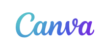 Logo van Canva - Ontwerptool met videobewerkingsmogelijkheden. AI-tool voor videoproductie.